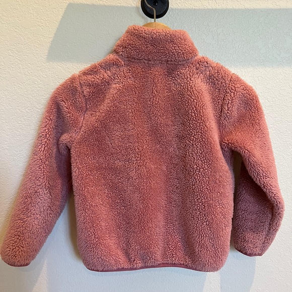 Jcrew crewcuts girls sherpa half button snap pullover with pockets. - Picture 6 of 9
